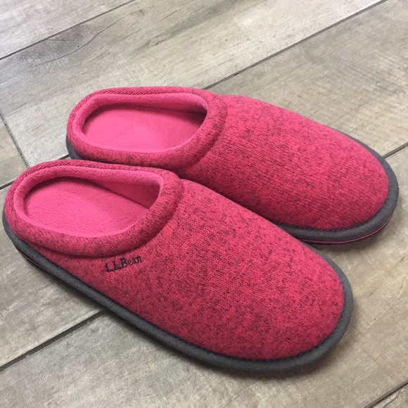Llbean Sweater Fleece Scuff Slippers 